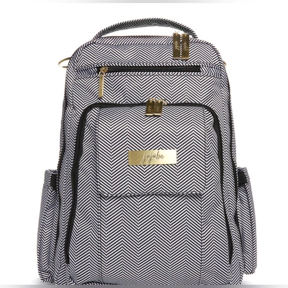 Ju-Ju-Be Chevron Black & White Backpack